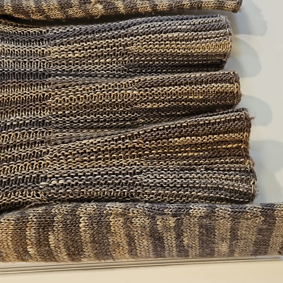 Y2K Silvia Novelli Noba Rounded Cardigan Sweater Womens Medium Brown Wrap Style - Picture 5 of 9